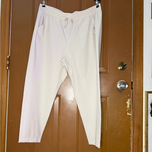 all in motion White Casual Pants Lightweight Cotton Blend - Picture 1 of 5